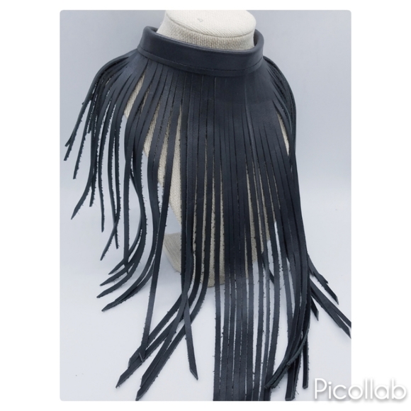 Jewelry - Leather Fringe Necklace